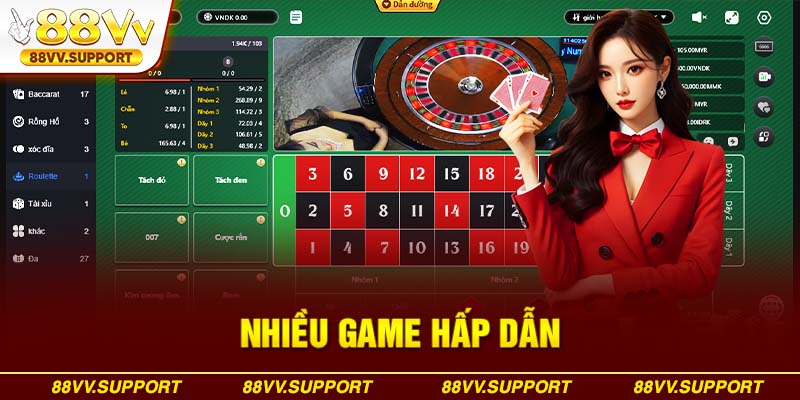 Nhiều game hấp dẫn